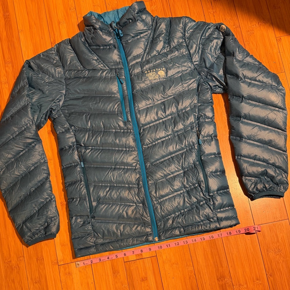 Mountain Hardware Stretch Down 750 Q Shield Jacket Blue Size S - Picture 11 of 14